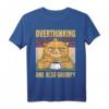 Zu viel nachgedacht und so mürrisch - Mood Cat Vintage T-Shirt für Katzenliebhaber, Humor und Tierfreunde