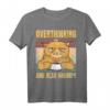 Zu viel nachgedacht und so mürrisch - Mood Cat Vintage T-Shirt für Katzenliebhaber, Humor und Tierfreunde