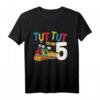 Kinder 5. Geburtstag Eisenbahn Zug T-Shirt  Lustiges Geschenk für 5-jährige Jungen, Lokomotiv-Fans & Eisenbahnliebhaber