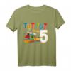 Kinder 5. Geburtstag Eisenbahn Zug T-Shirt  Lustiges Geschenk für 5-jährige Jungen, Lokomotiv-Fans & Eisenbahnliebhaber