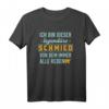 Schmied Metallbauer Hufschmied Schmiede T-Shirt - Lustiges Design für Schmiede und Metallarbeiter