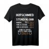 Hufschmied Stundenlohn Pferdeschmied T-Shirt  Lustiges Geschenk für Schmiede & Metallbauer, Perfekt für Pferde- und Handwerksliebhaber
