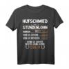 Hufschmied Stundenlohn Pferdeschmied T-Shirt  Lustiges Geschenk für Schmiede & Metallbauer, Perfekt für Pferde- und Handwerksliebhaber