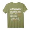 Hufschmied Stundenlohn Pferdeschmied T-Shirt  Lustiges Geschenk für Schmiede & Metallbauer, Perfekt für Pferde- und Handwerksliebhaber