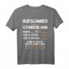 Hufschmied Stundenlohn Pferdeschmied T-Shirt  Lustiges Geschenk für Schmiede & Metallbauer, Perfekt für Pferde- und Handwerksliebhaber