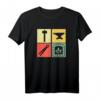 Retro Schmied T-Shirt - Vintage Metallbauer Design, perfektes Geschenk für Goldschmiede, Hufschmied, Vater, Onkel oder Bruder zu Geburtstag oder Weihnachten