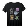 Meerestiere wissenschaftliche Illustration T-Shirt mit Blowfish, Babyhai, Seeanemone, Seesternen & Quallen  Ideal für Meeresliebhaber & Naturfreunde