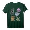 Meerestiere wissenschaftliche Illustration T-Shirt mit Blowfish, Babyhai, Seeanemone, Seesternen & Quallen  Ideal für Meeresliebhaber & Naturfreunde