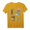 Meerestiere wissenschaftliche Illustration T-Shirt mit Blowfish, Babyhai, Seeanemone, Seesternen & Quallen  Ideal für Meeresliebhaber & Naturfreunde