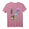 Meerestiere wissenschaftliche Illustration T-Shirt mit Blowfish, Babyhai, Seeanemone, Seesternen & Quallen  Ideal für Meeresliebhaber & Naturfreunde