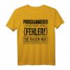 Programmierer machen nie Fehler T-Shirt  Lustiges Computer Nerd Geschenk für Softwareentwickler, Informatik Studenten & Technikbegeisterte zum Geburtstag & Weihnachten