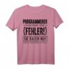 Programmierer machen nie Fehler T-Shirt  Lustiges Computer Nerd Geschenk für Softwareentwickler, Informatik Studenten & Technikbegeisterte zum Geburtstag & Weihnachten