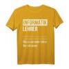 Informatiklehrer T-Shirt - Lustiges Geschenk für Schüler, Nerds & Gamer zum Geburtstag oder Weihnachten