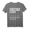 Informatiklehrer T-Shirt - Lustiges Geschenk für Schüler, Nerds & Gamer zum Geburtstag oder Weihnachten