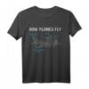 Wie Flugzeuge fliegen - Luft- und Raumfahrt-Ingenieur T-Shirt mit humorvollem Flugzeug-Design für Wissenschaftler, Studenten und Enthusiasten