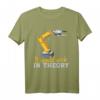 Cartoon Roboterarm - Lustiges Robotik Ingenieur T-Shirt für Technikfans und Ingenieure