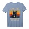 I Don't Like Morning People or Mornings or People T-Shirt - Lustiges Katzen- und Kaffee Motiv für Morgenmuffel, Katzenliebhaber & besondere Anlässe