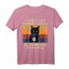 I Don't Like Morning People or Mornings or People T-Shirt - Lustiges Katzen- und Kaffee Motiv für Morgenmuffel, Katzenliebhaber & besondere Anlässe