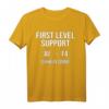 First Level Support IT T-Shirt für Informatiker, Systemadministratoren & Nerds - Ironischer Spruch mit ALT F4 Design