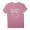 First Level Support IT T-Shirt für Informatiker, Systemadministratoren & Nerds - Ironischer Spruch mit ALT F4 Design