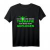 Cooles DJ Spruch T-Shirt - 'Ich brauche keine Therapie, ich muss nur Auflegen' für DJs, Hobby-DJs & Musikliebhaber, perfekt zum Geburtstag & Weihnachten