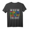 Anti Rassismus T-Shirt - Gutmensch Shirt mit Humor - Mein IQ ist zu hoch um Rassisten zu sein | Original Lilly Lensky Design