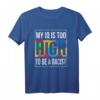 Anti Rassismus T-Shirt - Gutmensch Shirt mit Humor - Mein IQ ist zu hoch um Rassisten zu sein | Original Lilly Lensky Design
