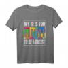 Anti Rassismus T-Shirt - Gutmensch Shirt mit Humor - Mein IQ ist zu hoch um Rassisten zu sein | Original Lilly Lensky Design