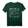 What Part Of Photography Don't You Understand? Lustiges Fotografie T-Shirt für Fotografen, Hobbyfotografen & Fotobegeisterte