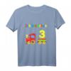 Kinder Geburtstagsshirt 3 Jahre Junge mit Lokomotive - Buntes Eisenbahn T-Shirt für den Geburtstag und kleine Lokführer
