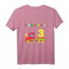 Kinder Geburtstagsshirt 3 Jahre Junge mit Lokomotive - Buntes Eisenbahn T-Shirt für den Geburtstag und kleine Lokführer