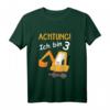 Achtung ich bin 3 Design  Kinder T-Shirt für den 3. Geburtstag mit Baustellen-Motiv für Jungen