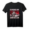 Ich bremse nur zum Kotzen T-Shirt für Kartfahrer & Motorsportfans  Lustiges Geschenk für Rennfahrer zu Weihnachten & Geburtstag