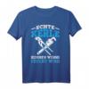 Klempner lustiges Spruch T-Shirt - Echte Kerle kommen wenns feucht wird | Geschenk für Installateure, Wasser-Installateure & Männer mit Humor