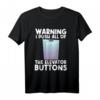 I Love Elevator Geschenk - Niedliche Aufzug-Knöpfe, Mechaniker-Verschluss T-Shirt für Aufzugliebhaber & Technikfans