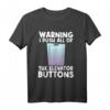 I Love Elevator Geschenk - Niedliche Aufzug-Knöpfe, Mechaniker-Verschluss T-Shirt für Aufzugliebhaber & Technikfans
