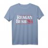 Reagan Bush 84 Kampagne T-Shirt - Ronald Reagan für Präsident 1984, Politisches Souvenir für GOP-Fans & konservative Familien