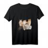 Damen Crazy Cat Lady Katzen Kostüm - Lustiges Fasching T-Shirt mit V-Ausschnitt für Karneval, Party & Junggesellenabschied