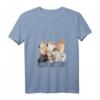 Damen Crazy Cat Lady Katzen Kostüm - Lustiges Fasching T-Shirt mit V-Ausschnitt für Karneval, Party & Junggesellenabschied