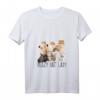 Damen Crazy Cat Lady Katzen Kostüm - Lustiges Fasching T-Shirt mit V-Ausschnitt für Karneval, Party & Junggesellenabschied