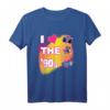 90er Jahre Party Outfit Kostüm T-Shirt - Retro Design mit I Love The 90s Spruch für nostalgische Partys