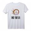 No War, Frieden, Antikrieg T-Shirt  Ausdruck für Frieden und Gegen Krieg, ideales Geschenk für Friedensaktivisten
