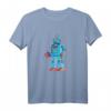 Vintage Retro Roboter Kunst T-Shirt  Wissenschaft & Mathe Geschenk für Kinder, Ingenieure & Tech-Nerds zum Geburtstag