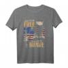 Land Of The Free US Army T-Shirt für Männer - Cooles Vintage Freizeitshirt, perfekt als Geschenk für Soldaten, Army Fans & Veteranen zum Geburtstag oder Vatertag