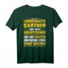 Landschaftsgärtner T-Shirt mit Humor - 'Leidet unter Aggressionen und Abneigung gegen dumme Menschen' für Berufstätige im Garten- und Landschaftsbau