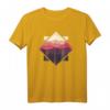 Wald Natur Quadrat Minimalismus T-Shirt - Stilvolles Geometrie-Design für Naturliebhaber