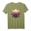 Wald Natur Quadrat Minimalismus T-Shirt - Stilvolles Geometrie-Design für Naturliebhaber