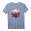 Wald Natur Quadrat Minimalismus T-Shirt - Stilvolles Geometrie-Design für Naturliebhaber