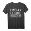 Lustiges 21. Geburtstag T-Shirt - Endlich legal, Vintage Design für den 21. Geburtstag von Mann oder Frau