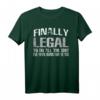 Lustiges 21. Geburtstag T-Shirt - Endlich legal, Vintage Design für den 21. Geburtstag von Mann oder Frau